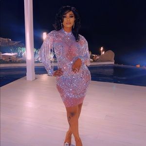 Sparkly Silver Rhinestones